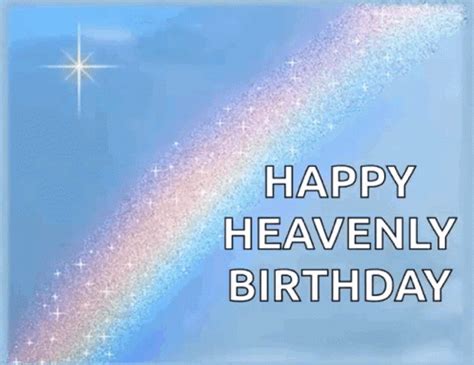 happy heavenly birthday gif